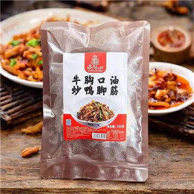 牛胸口油炒鸭脚筋